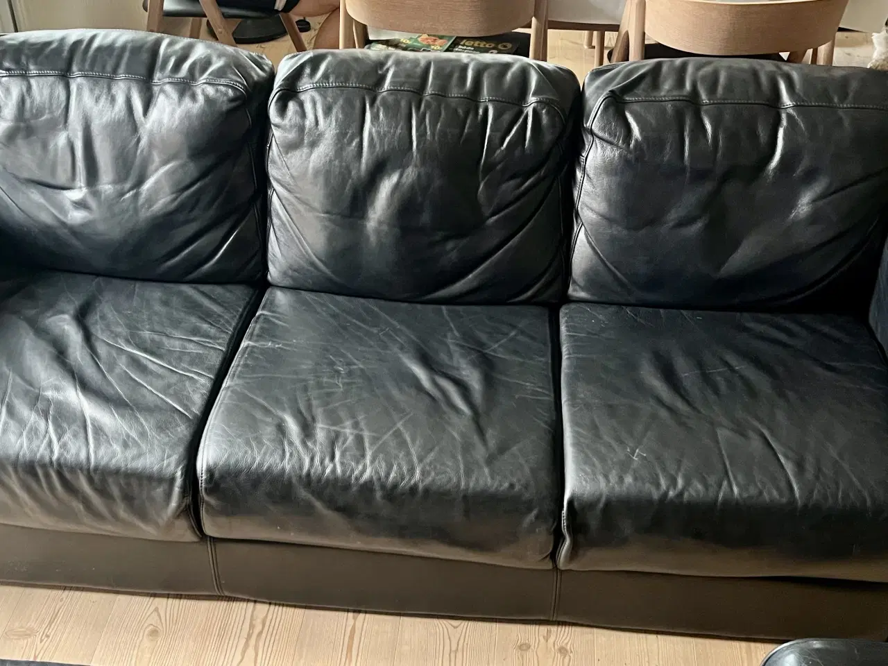 Billede 7 - Lædersofaer, sort, 2+3 pers. sæt