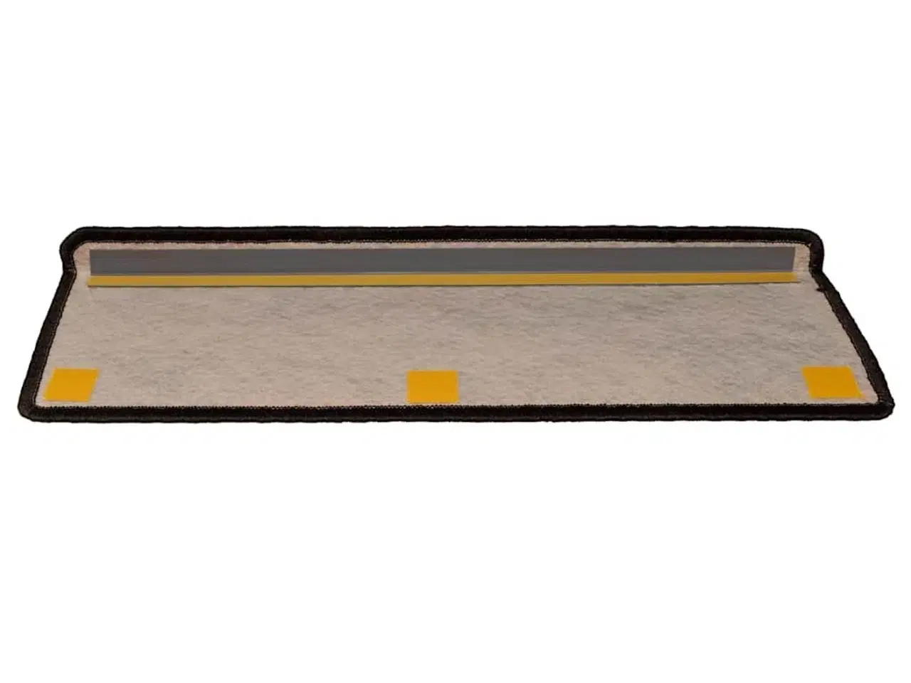 Billede 5 - Selvklæbende trappemåtter 15 stk. 65x21x4cm sisal-look antracit