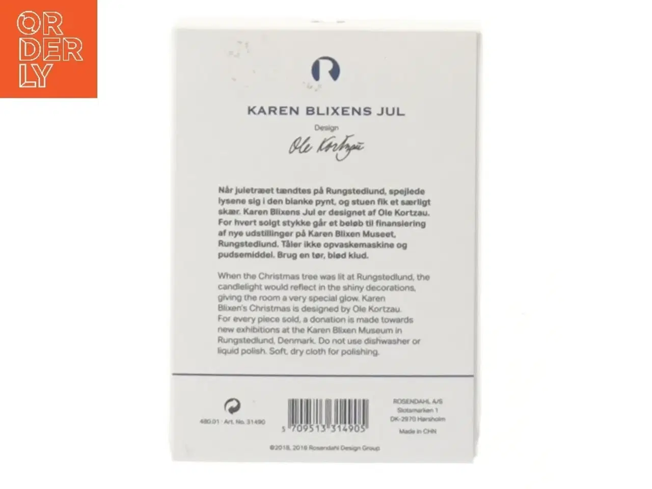 Billede 2 - Rosendahl Karen Blixens Jul dekoration fra Rosendahl (str. Ø 6 cm)