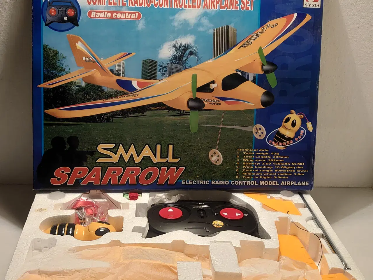Billede 4 - Syma Small Sparrow fjernstyret fly.Model 8109. Nyt