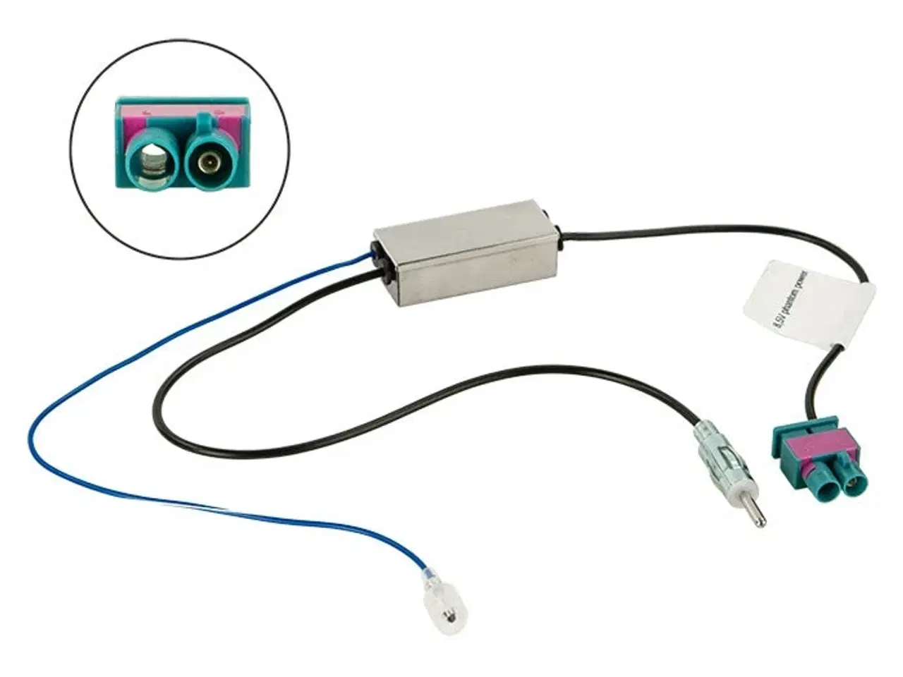 Billede 1 - Antenneadapter Fakra(m) > DIN(m) 8.5V phantom