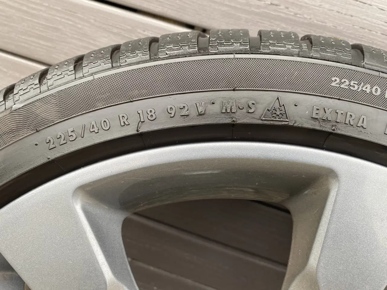 Billede 2 - Mercedes C alufælge med vinterdæk