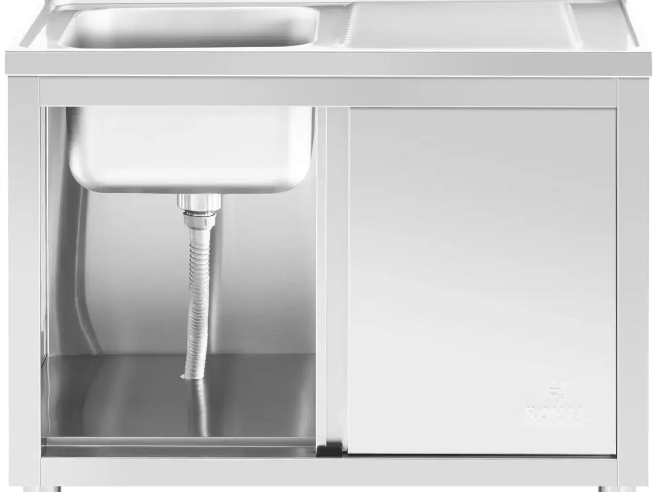 Billede 7 - Stålvask med Underskab og Drypbakke