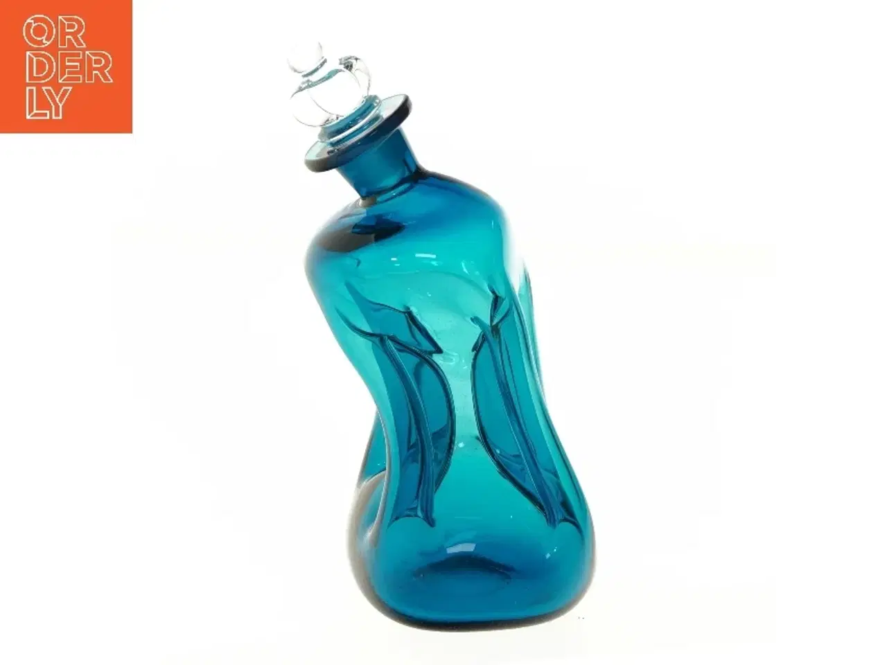 Billede 1 - Blå kluk flaske med prop (str. 27 cm)