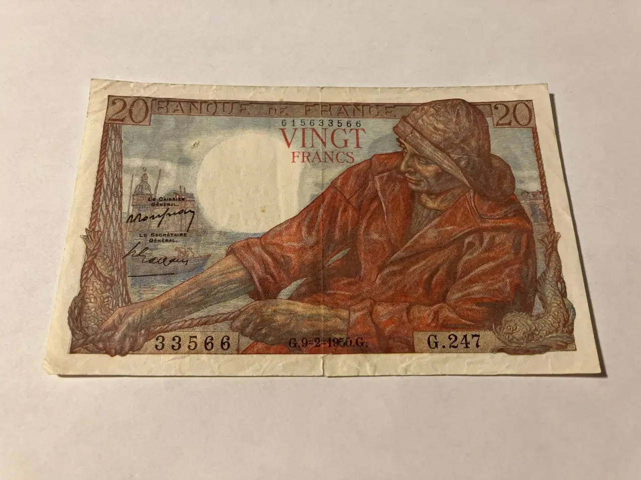 Billede 1 - 20 Francs 1950 G France