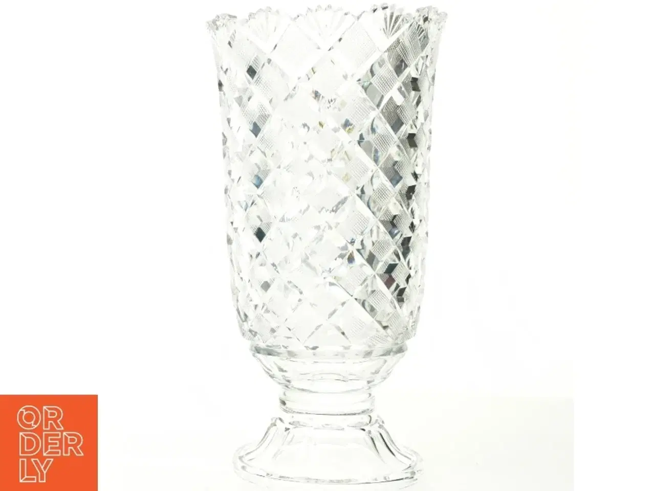 Billede 1 - Vase i krystal (str. 27 x 11 x 14 cm)