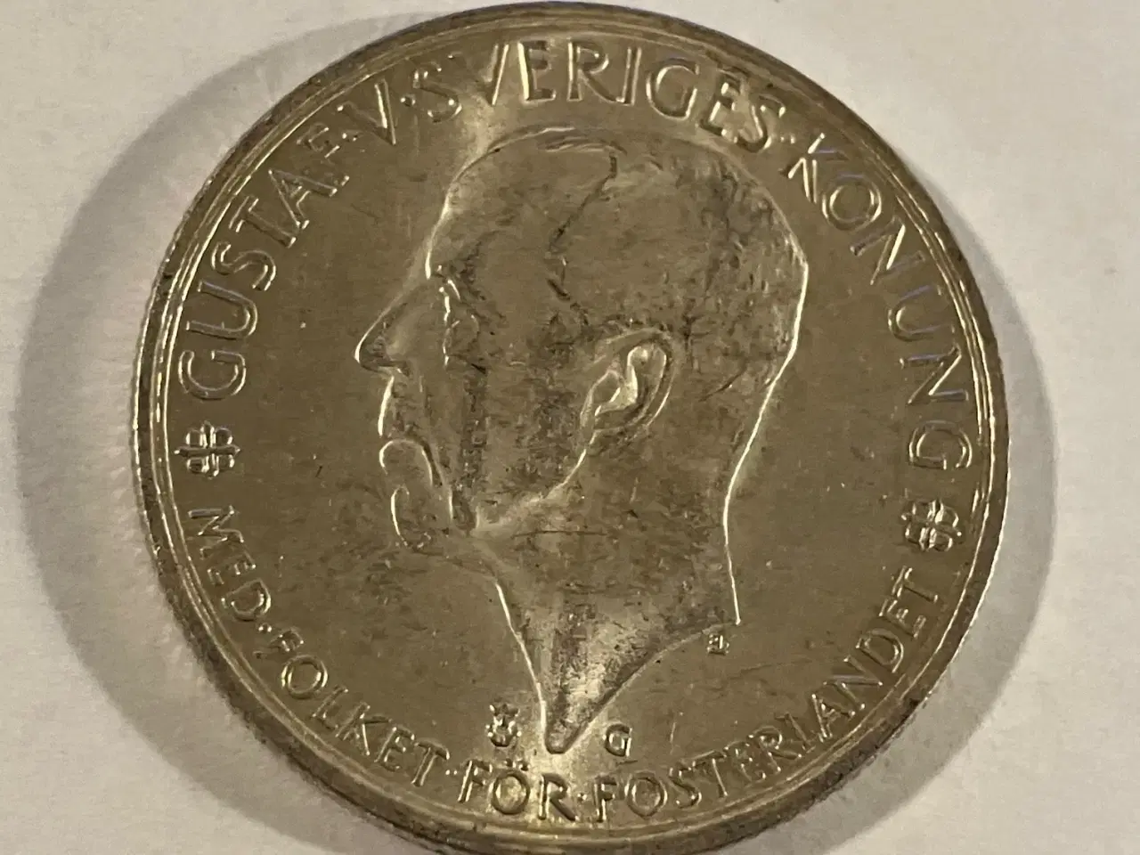 Billede 2 - 5 Kronor Sweden 1935 - Gustaf V - Silver