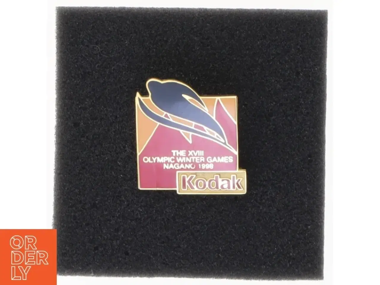 Billede 1 - Nagano 1998 Olympiske Lege Kodak Sponsor Pin (str. 2,5 x 2,5 cm)