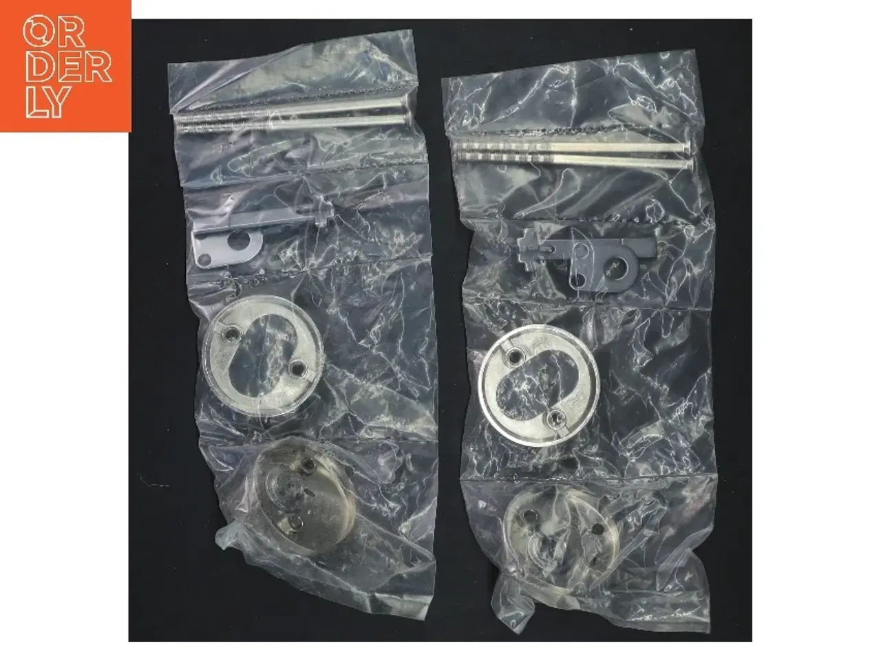 Billede 2 - Dørgrebsbeslag, 2 stykker (str. ø 5 cm, 2 styk cm)