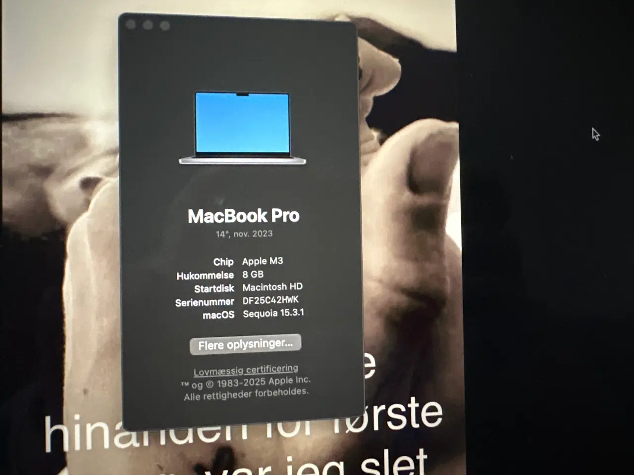 Billede 2 - Macbook Pro 14 M3 2023