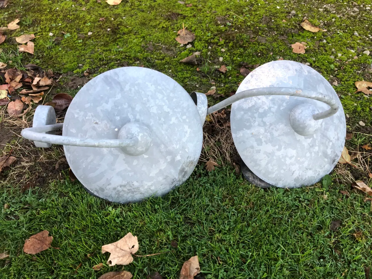 Billede 2 - Galvaniserede udendørslamper, 2 stk.
