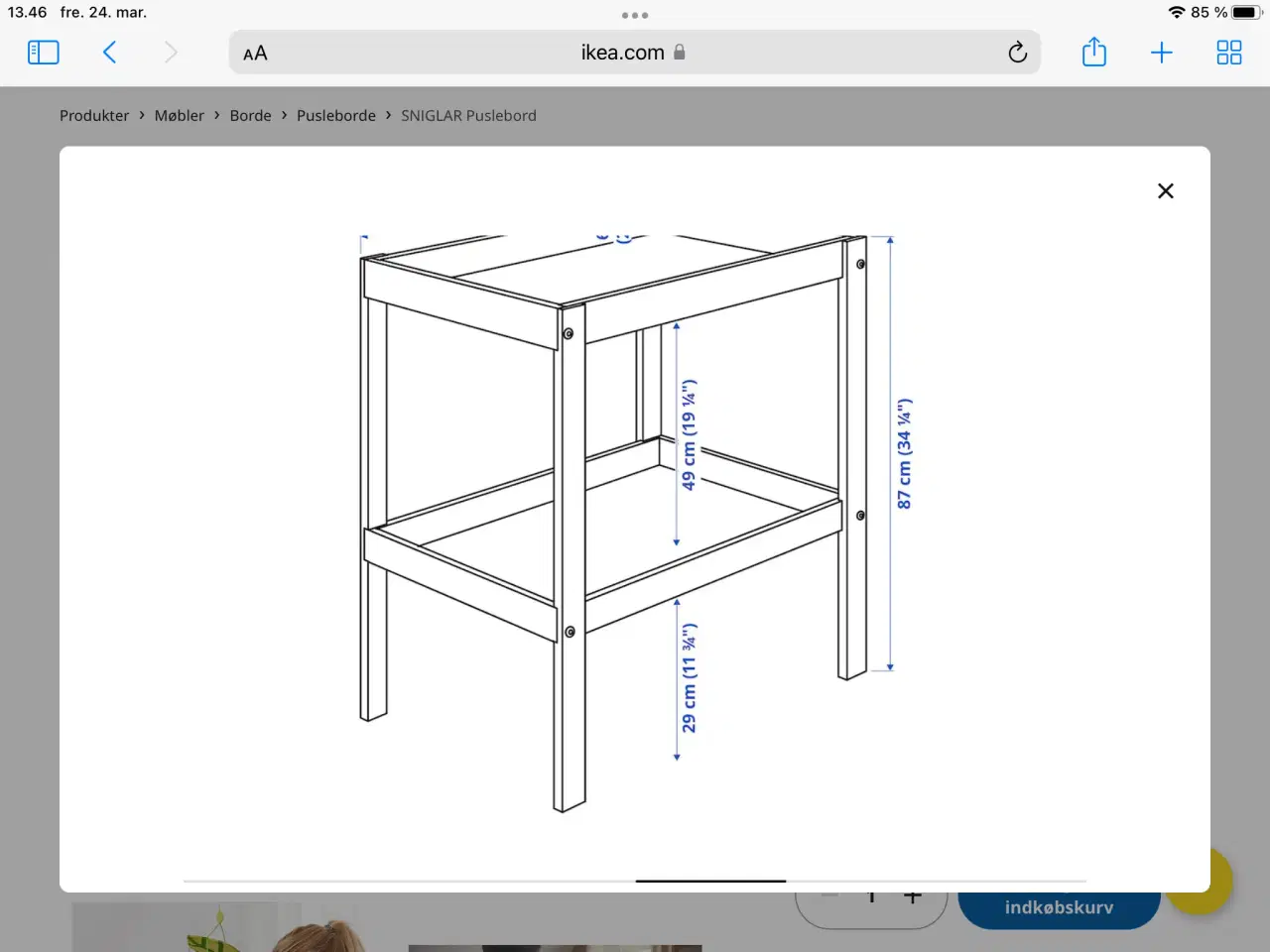 Billede 2 - Pulsebord Ikea model