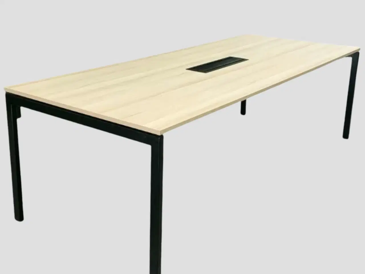 Billede 1 - Kinnarps Nexus Højbord – Natur/Sort Stel 200x100x90