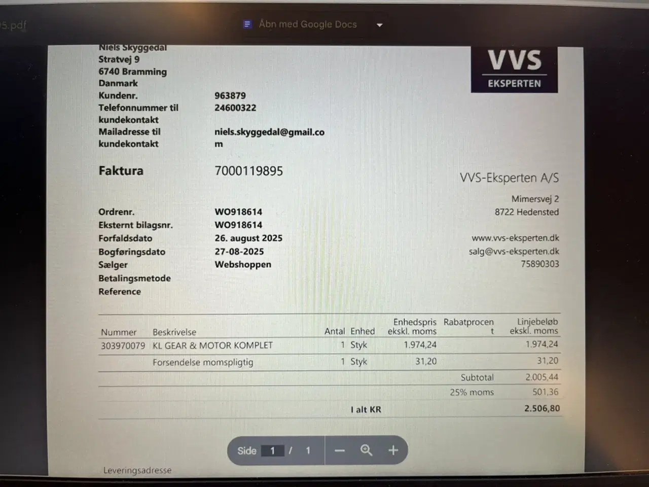 Billede 3 - Stokersnegl og motor Klimosz KL 25 kwnæsten ny 