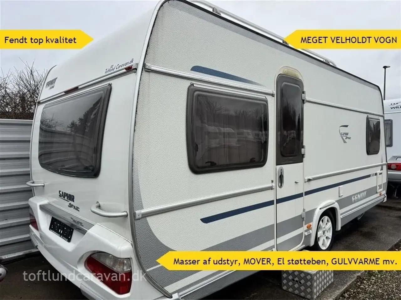 Billede 1 - 2009 - Fendt Saphir Style 510 TFB   Top udstyret  m/MOVER, EL støtteben, Gulvvarme mv. Meget velholdt vogn. Stor lasteevne.