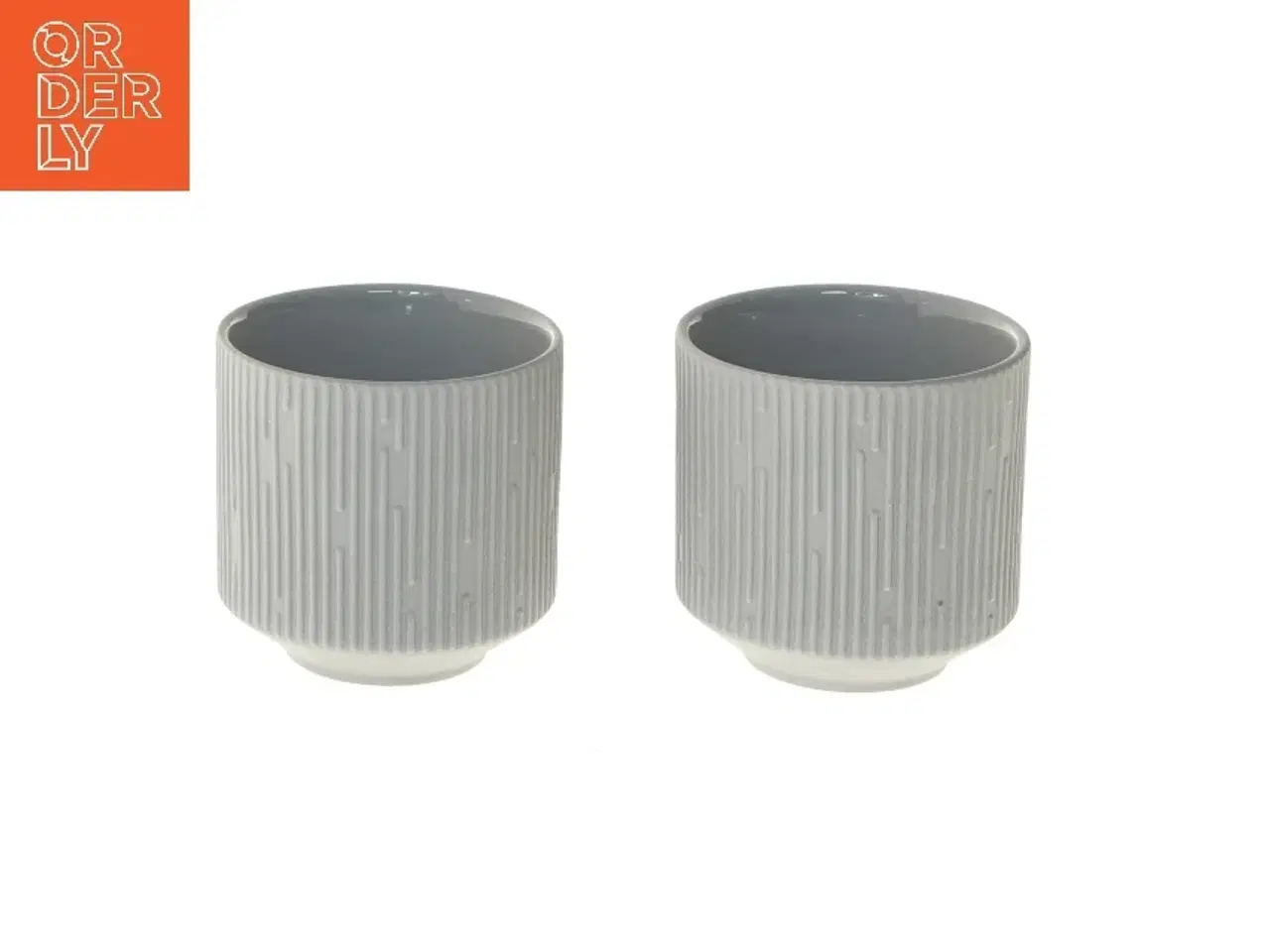 Billede 1 - Grå kopper, 2 stk, Ø 7 cm fra House of Sander (str. 2 stk Ø 7 cm)