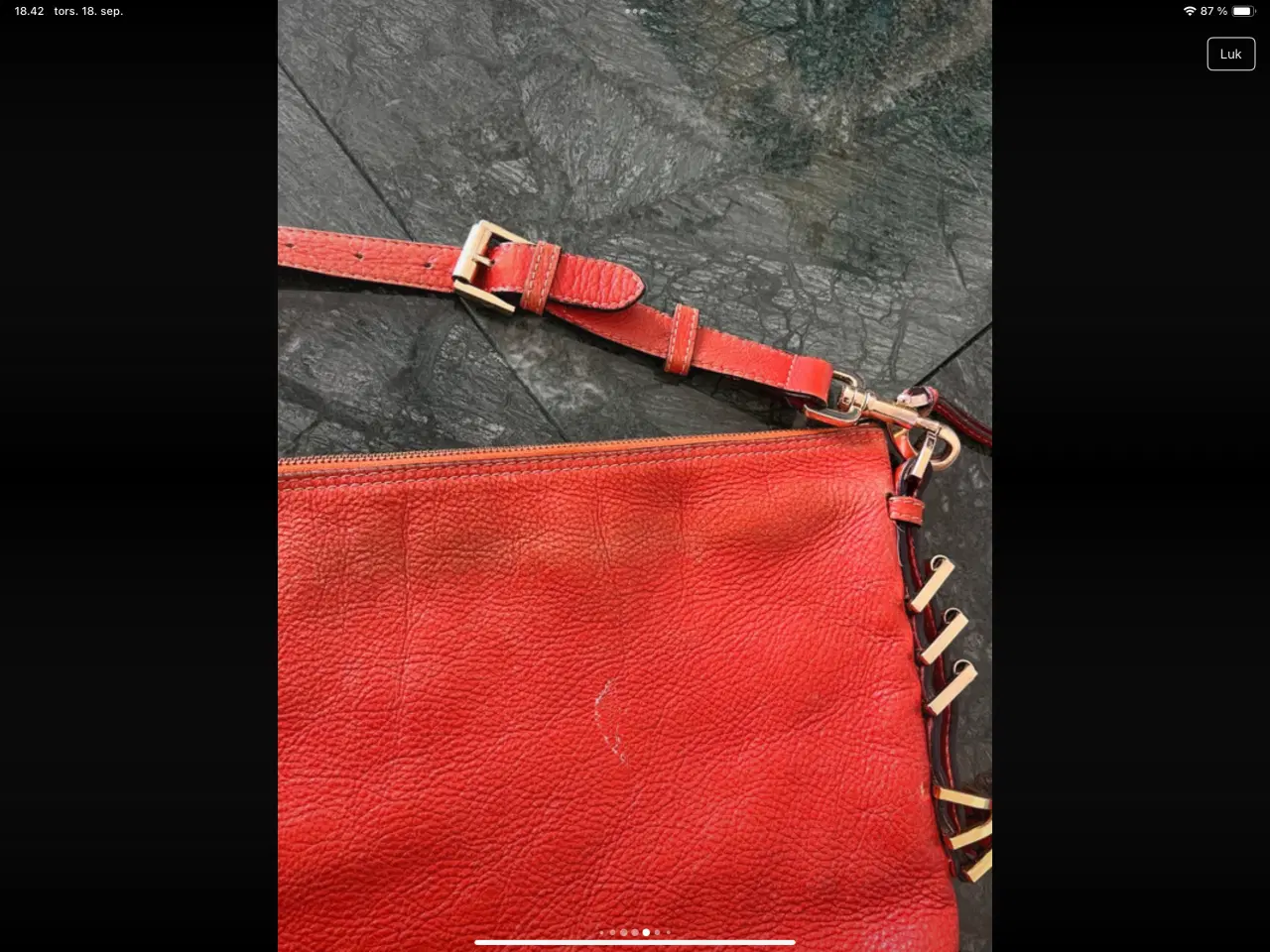 Billede 5 - Flot Orange Mulberry taske.
