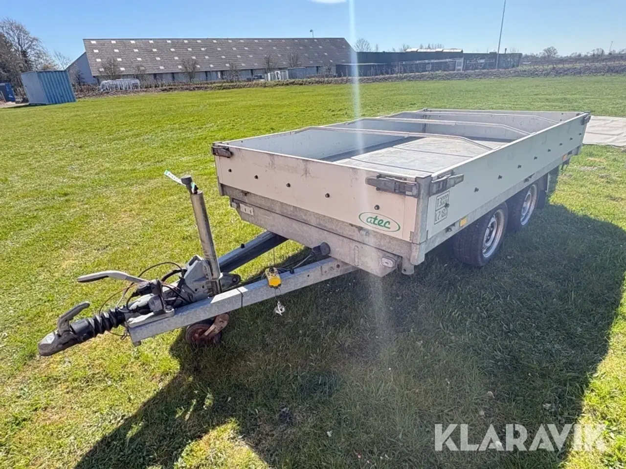 Billede 1 - Tiptrailer Atec K23-3000 3 punkt tip og ramper