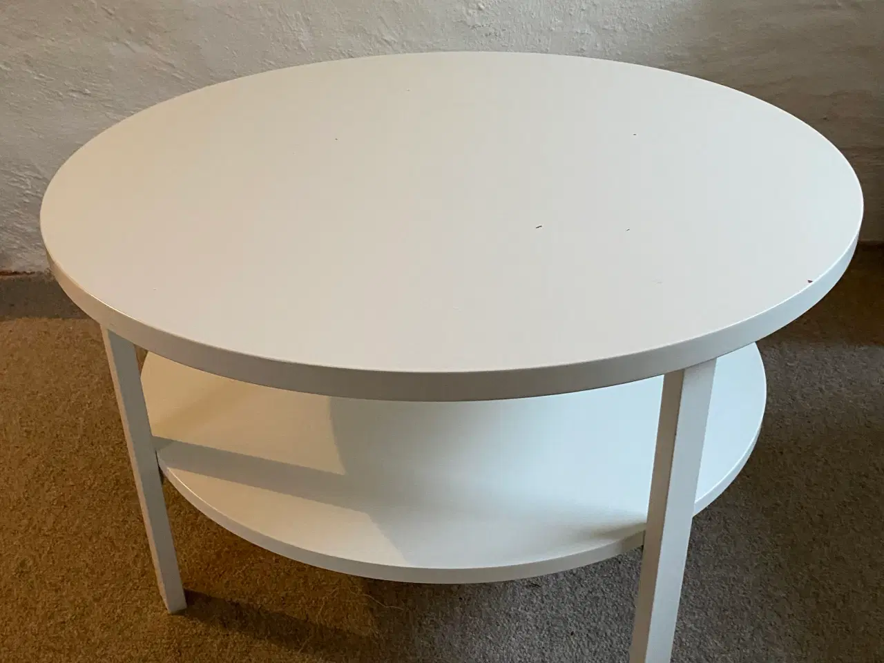 Billede 5 - Rund Hvid malet Sofabord 