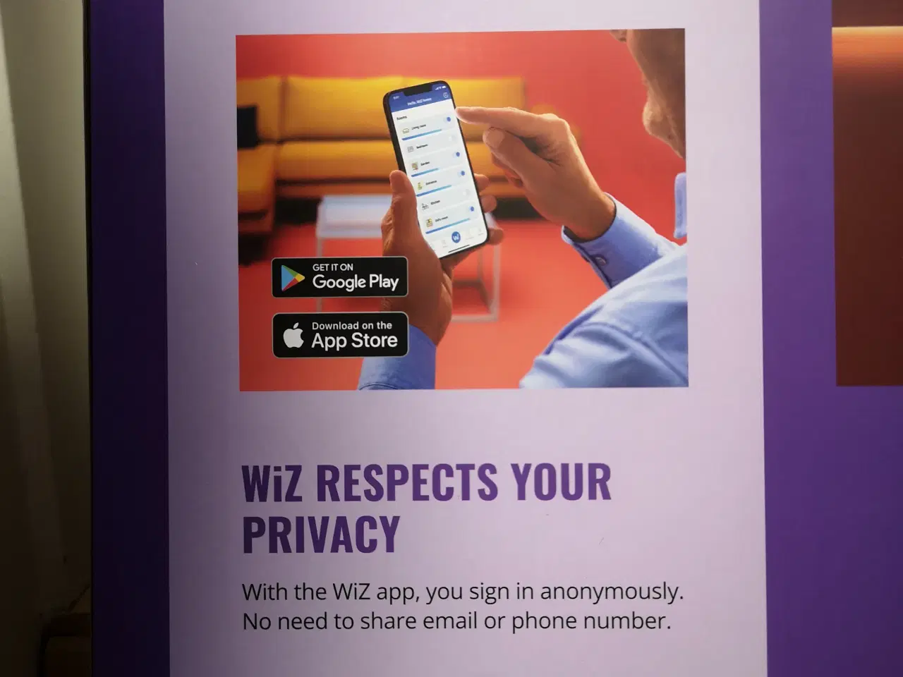 Billede 5 - WiZ SuperSlim LED-loftlampe RGBW Ø54cm hvid