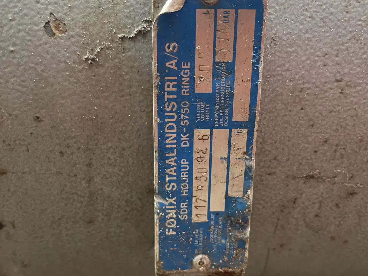 Billede 1 - Buffertank til luft