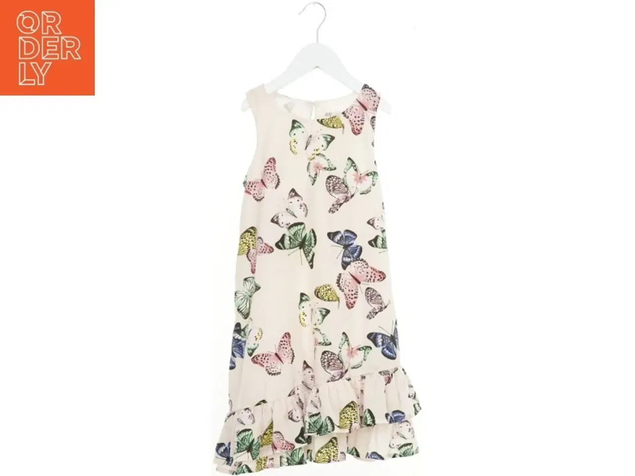 Billede 1 - Sommerkjole med sommerfugleprint fra H&M (str. 128)