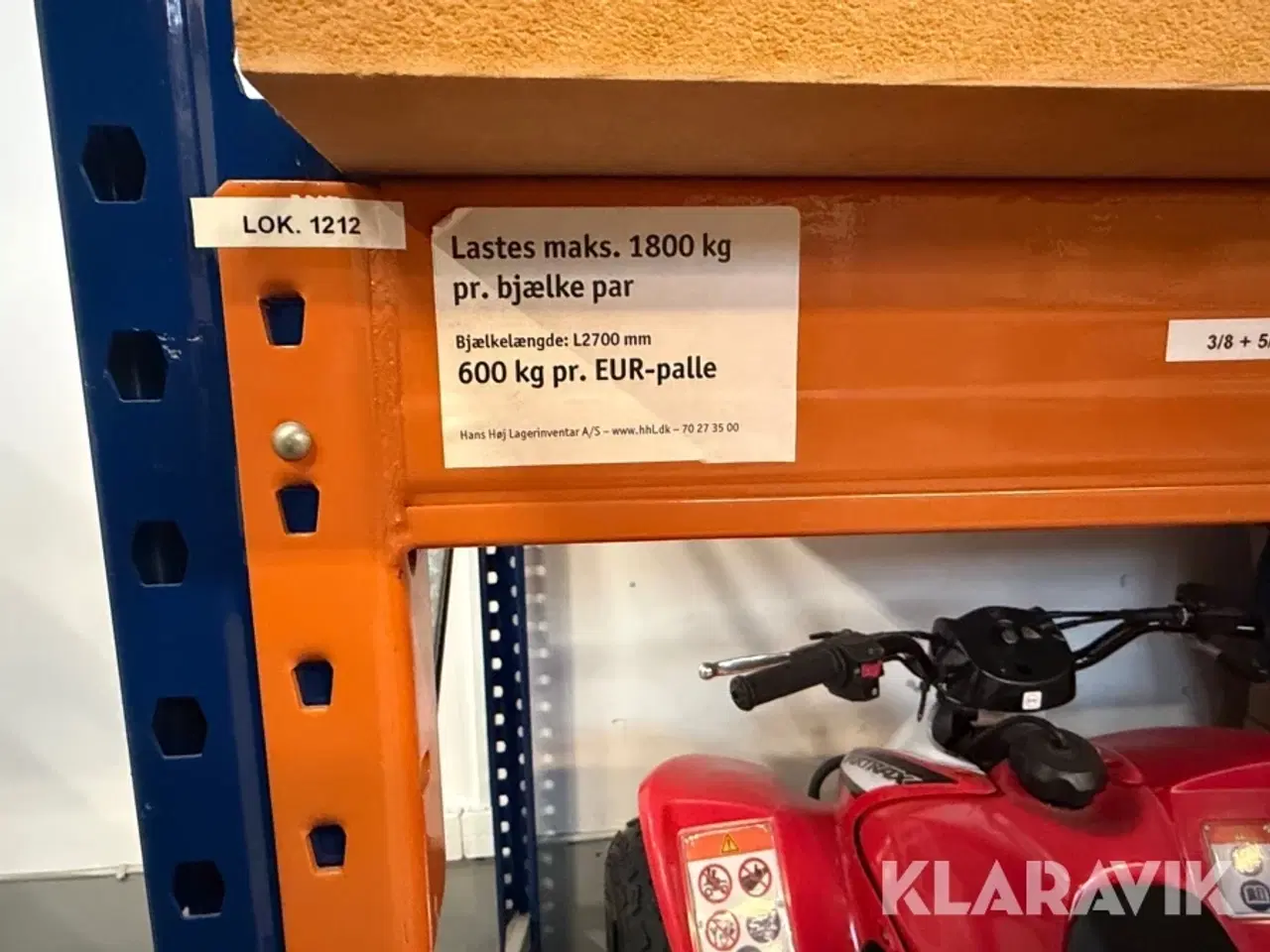 Billede 5 - Palle reol uden inventar