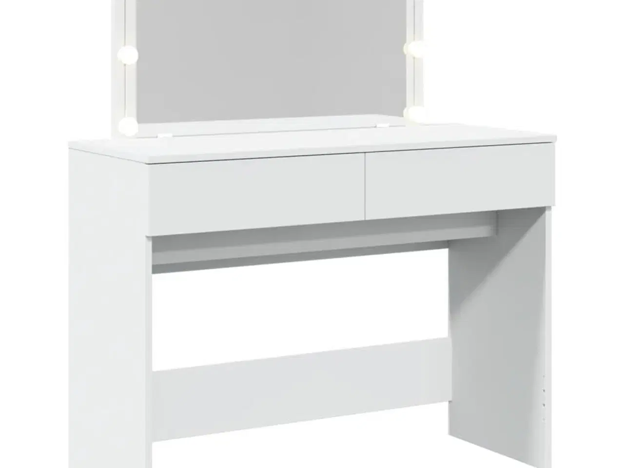 Billede 8 - Makeupbord med LED-lys 100x40x120 cm hvid
