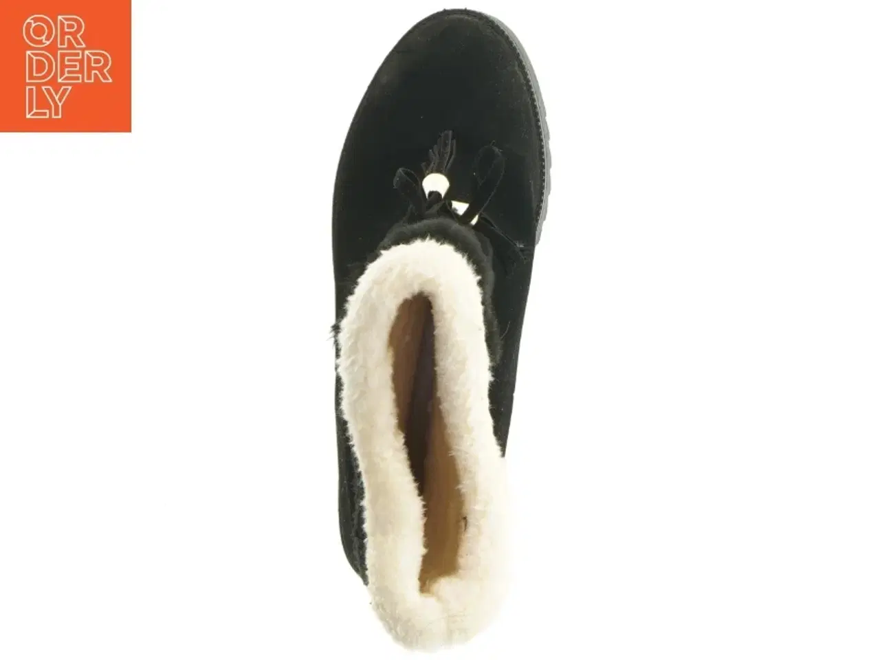 Billede 8 - Sort vinterstøvle med for (str. 39)