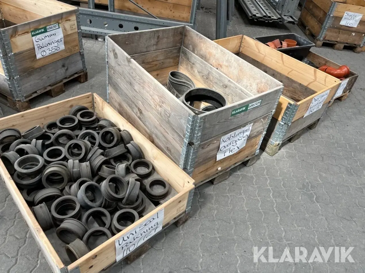 Billede 1 - Overgange, pakninger og endepropper - 4 paller