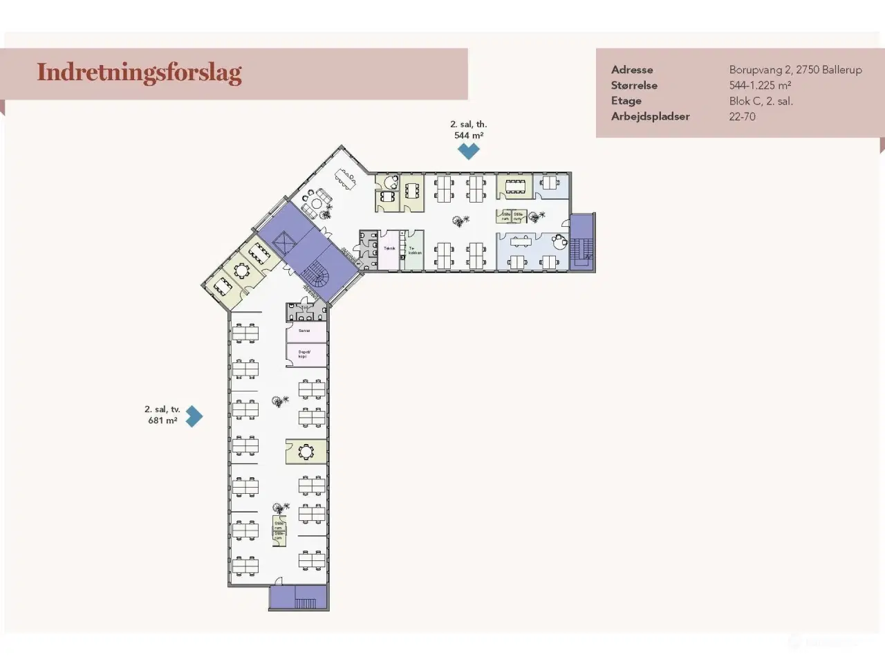 Billede 21 - Lyse og indbydende kontorlokaler med lyse trægulve