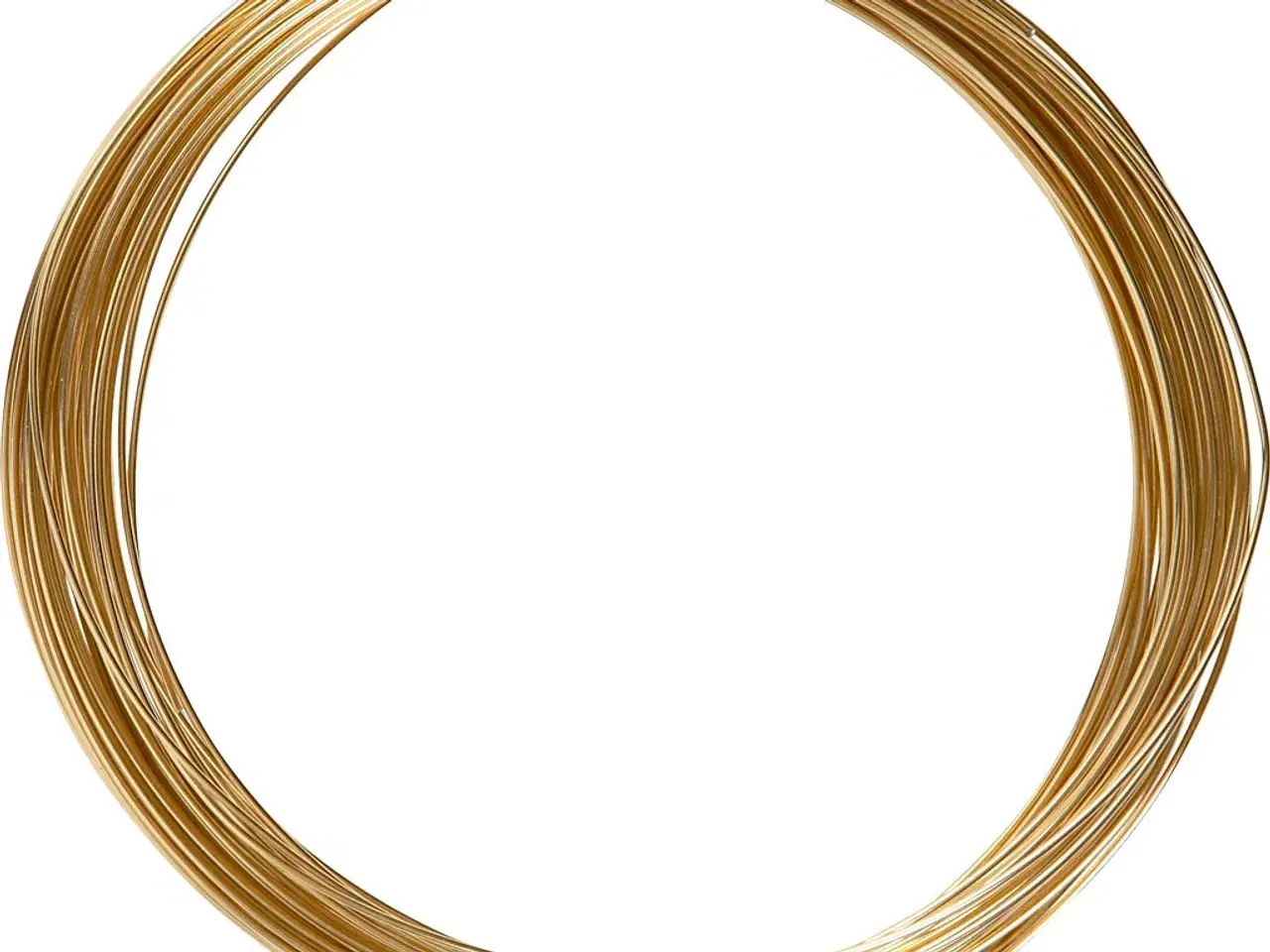 Billede 1 - Bonzaitråd, rund, tykkelse 1 mm, guld, 16m/ 1 rl.