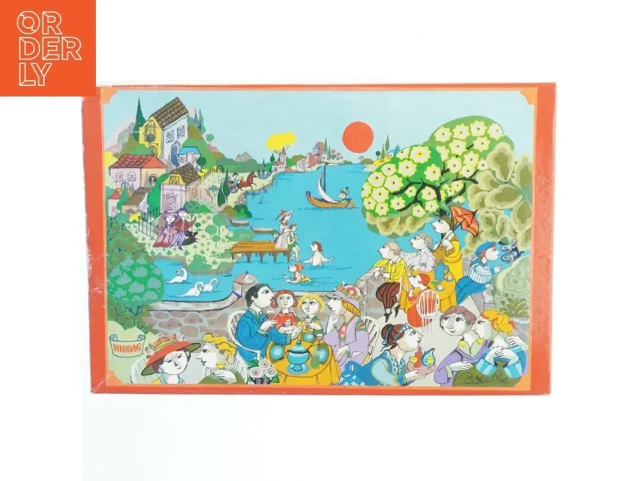 Billede 1 - Bjorn Wiinblad Middag puslespil fra Bjørn Wiinblad (str. 500 brikker)