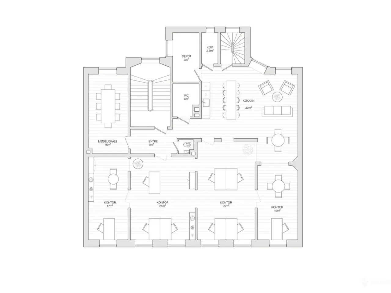 Billede 7 - Kontorlejemål med synlig placering – Overtages nyistandsat