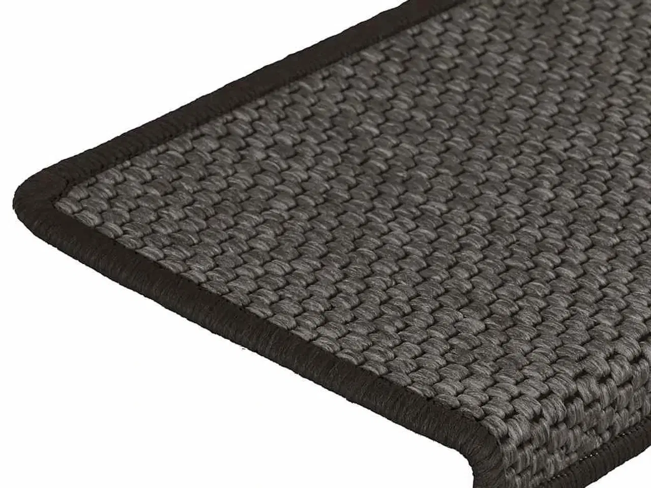 Billede 7 - Selvklæbende trappemåtter 15 stk. 65x21x4cm sisal-look antracit