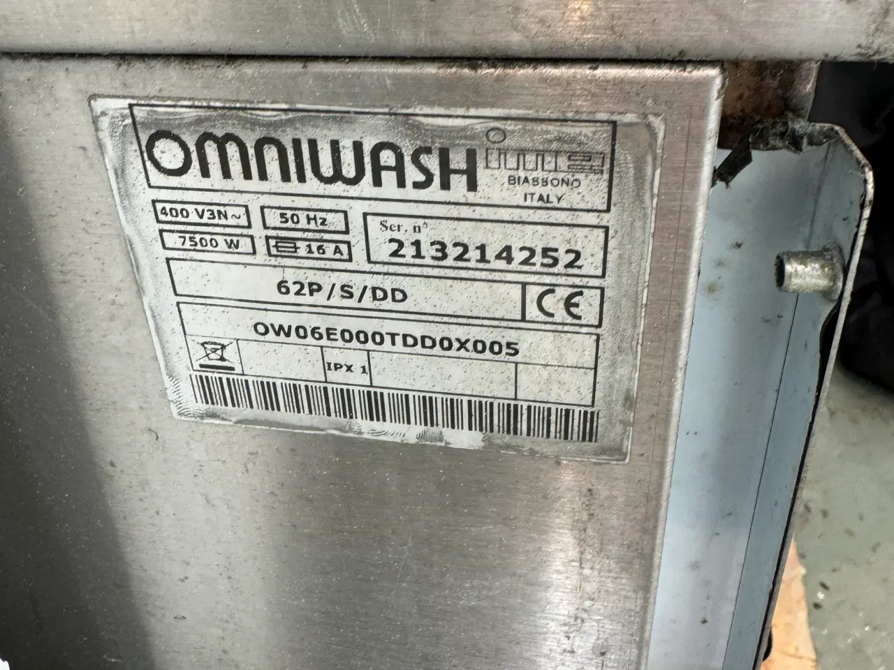 Billede 1 - Omniwash hætteopvaskemaskine