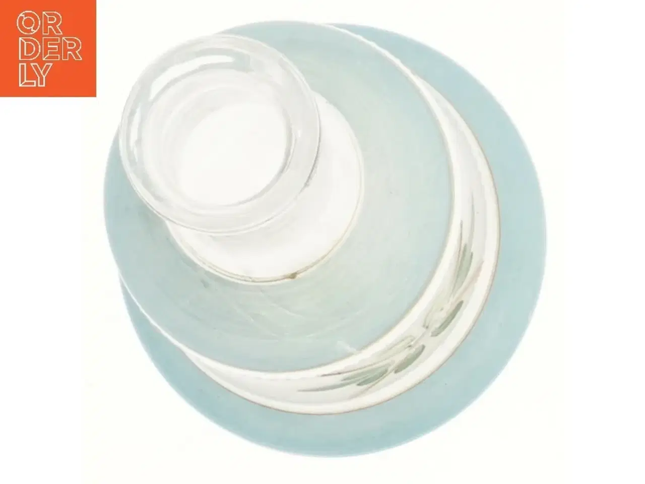 Billede 3 - Dekorativ gammel karaffel, kan bruges som vase(str. 24 cm)