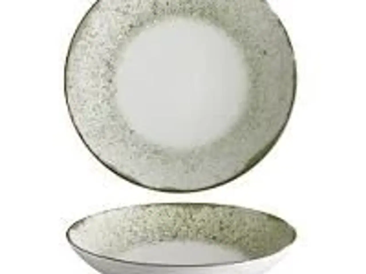 Billede 1 - 12 stk. Tallerken coupe dyb mørkegrøn 250 mm Rustic