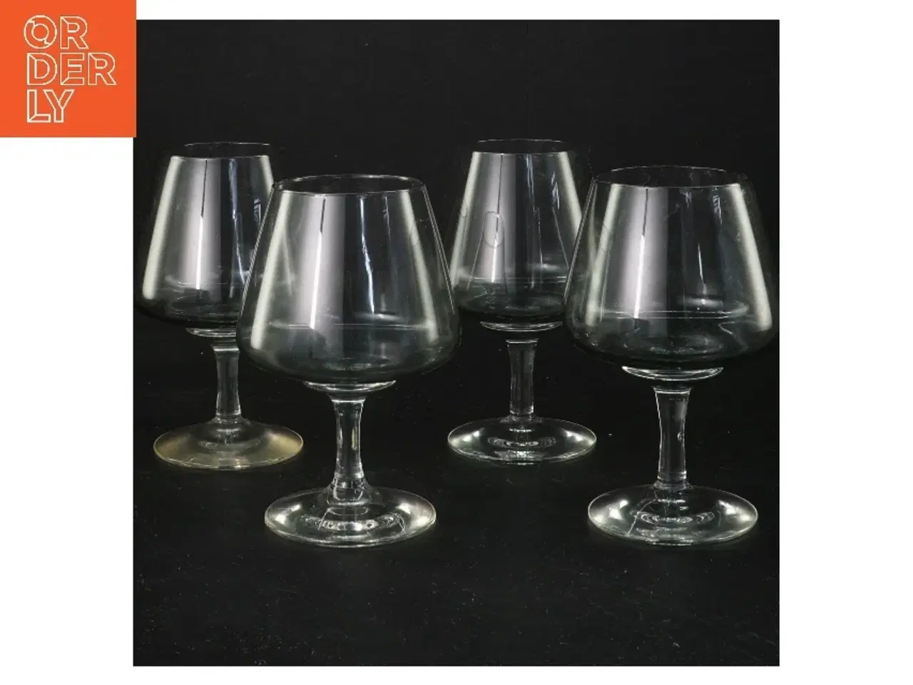 Billede 1 - 4 stk. Holmegaard Atlantic cognacglasstr. (4 stk Ø 5 cm længde 11,5 cm)