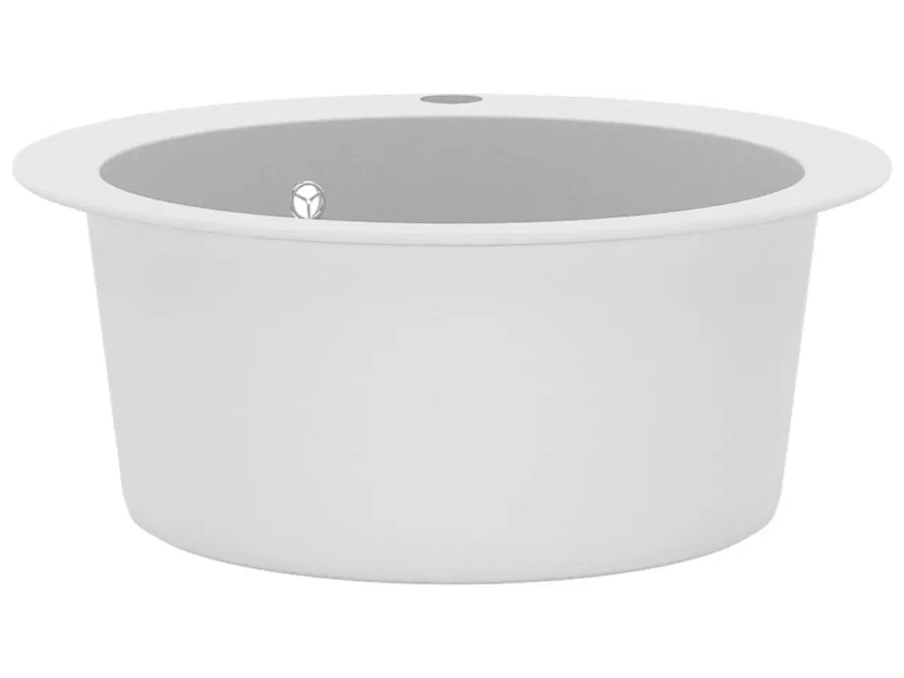 Billede 5 - Køkkenvask granit enkelt vask rund hvid