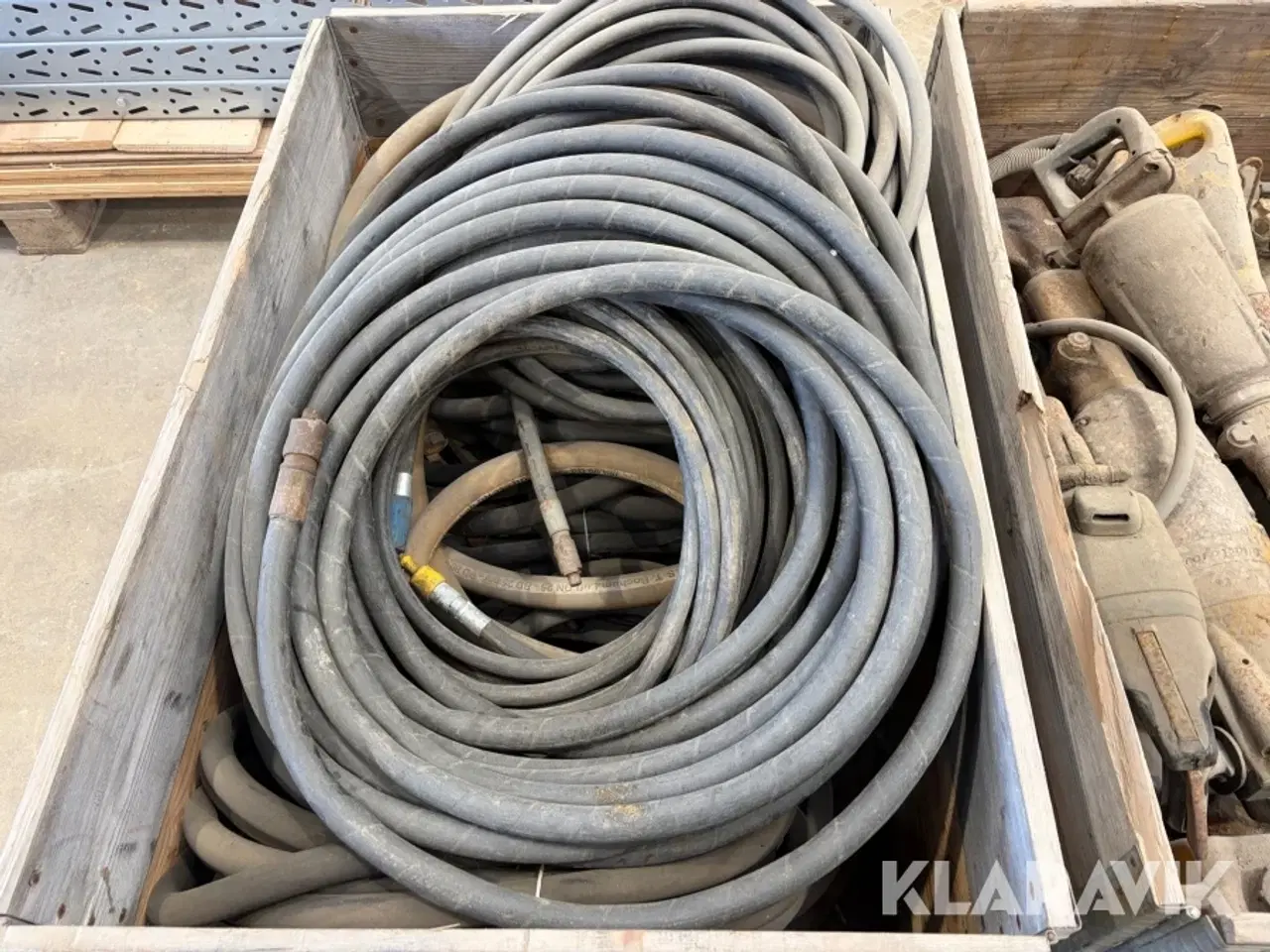 Billede 3 - Tryklufthamre og vandudskiller med trykluftslanger