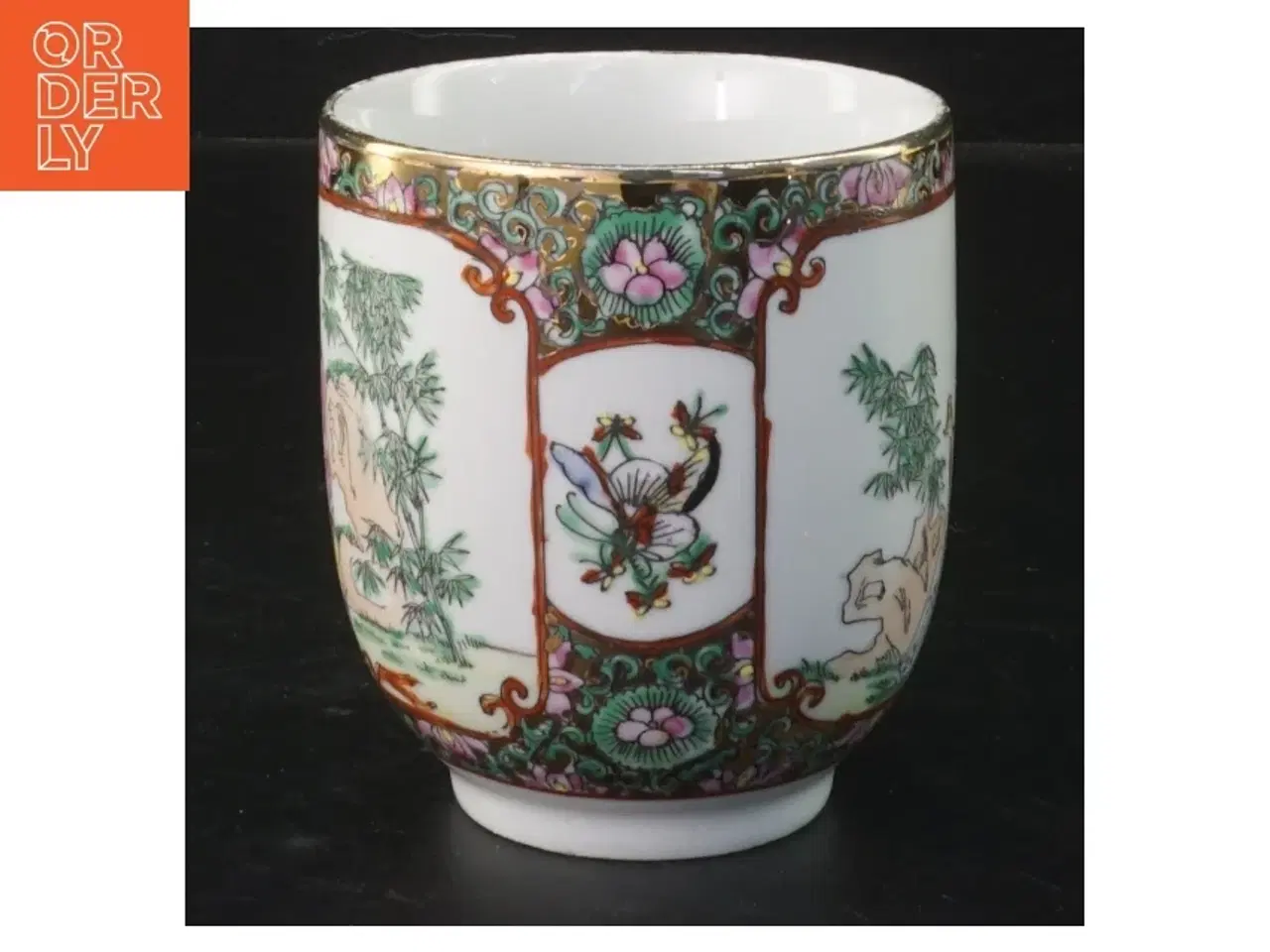 Billede 2 - Dekorativ kop med orientalsk motiv (str. 9 cm)