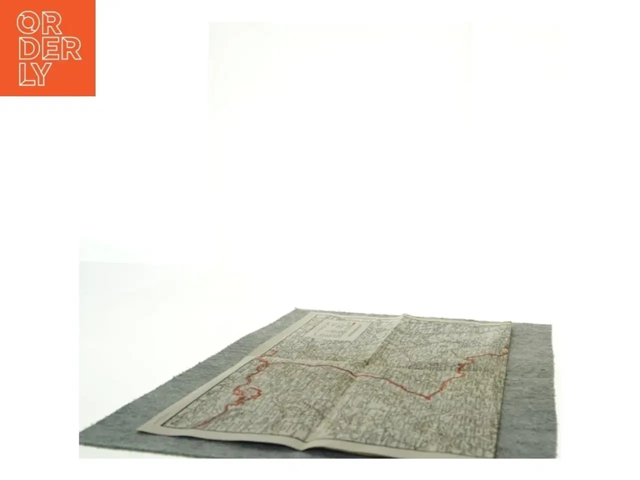 Billede 4 - Vintage kort over Vestfronten / Tyskland (str. 46 x 32 cm)