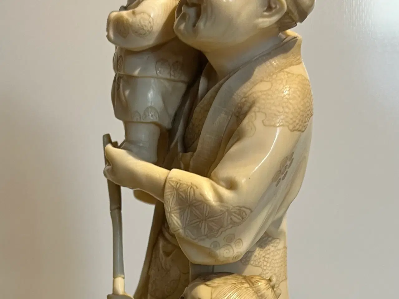 Billede 12 - flot Japanske elfenbensfigur 
