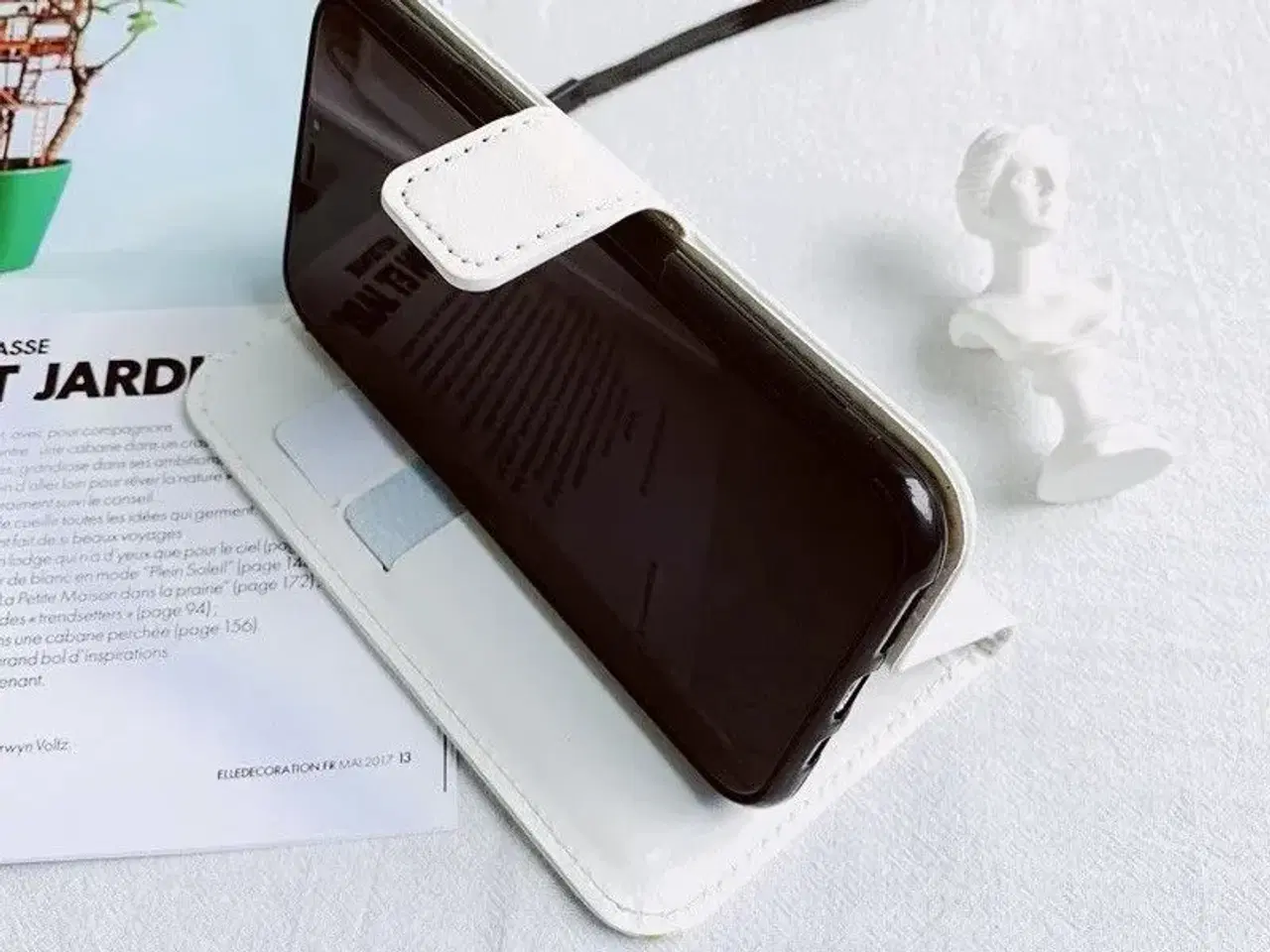 Billede 2 - Hvid flip cover til iPhone X el XS