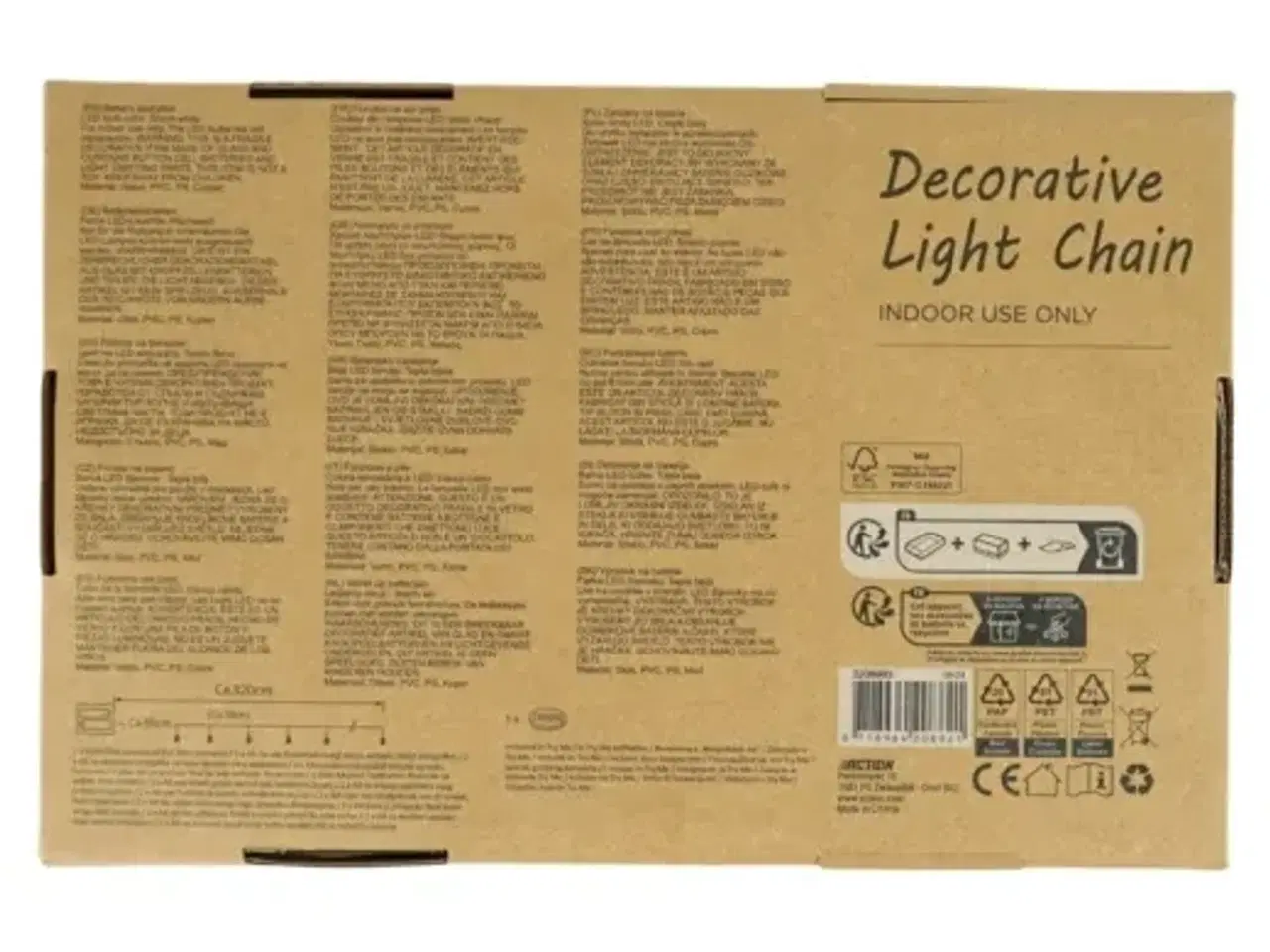 Billede 4 - 4 stk. lyskæde 10 led batteridrevet 320 cm assorteret(ubrugt)