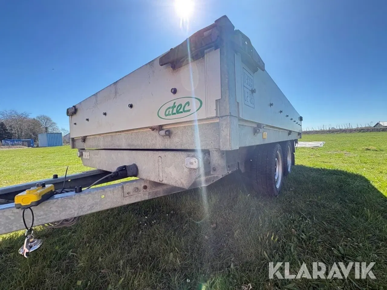 Billede 12 - Tiptrailer Atec K23-3000 3 punkt tip og ramper