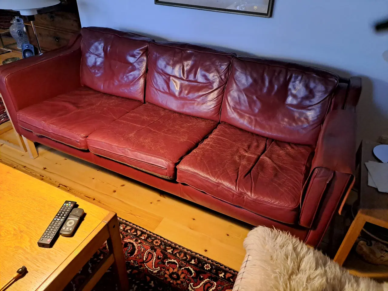 Billede 2 - Coop ægte lædersofa kopi af Børge Mogensen
