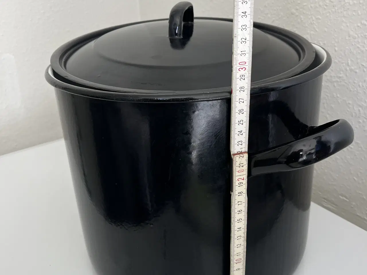 Billede 3 - Stor emalje Suppegryde ca 30 L