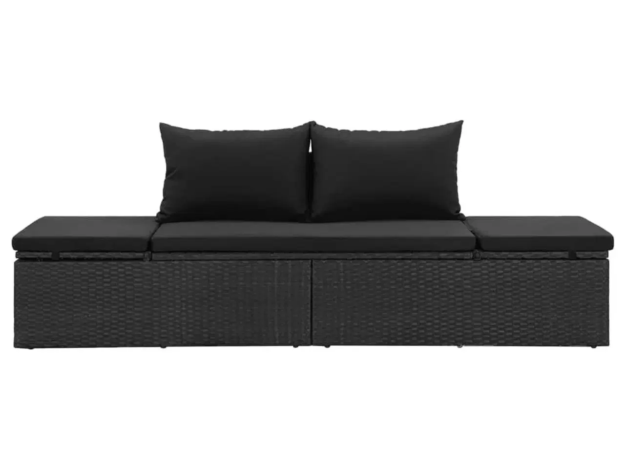 Billede 4 - Solseng med hynder polyrattan sort